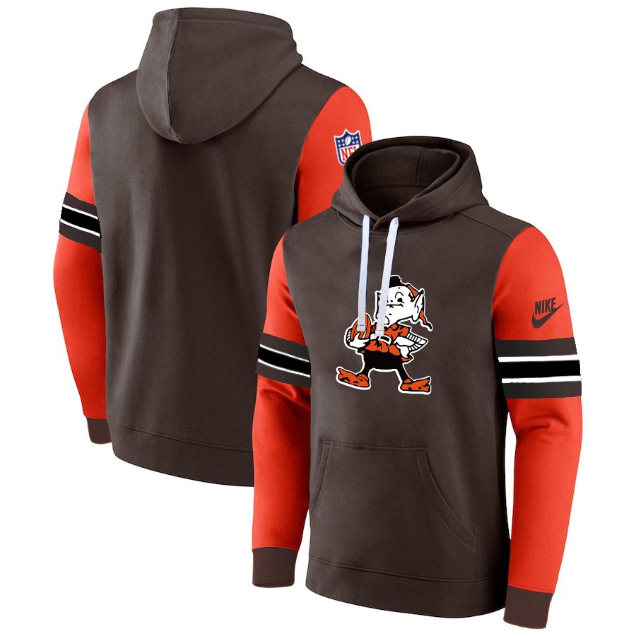Men 2023 NFL Cleveland Browns brown Sweatshirt style 1031